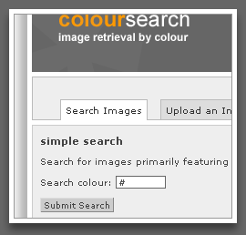 Screenshot: Project Image Retrieval by Colour